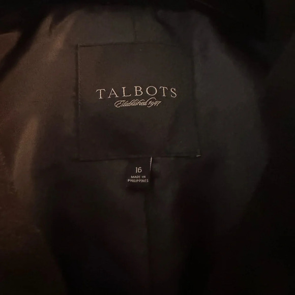 Talbots wool blend trench coat - Picture 7 of 10